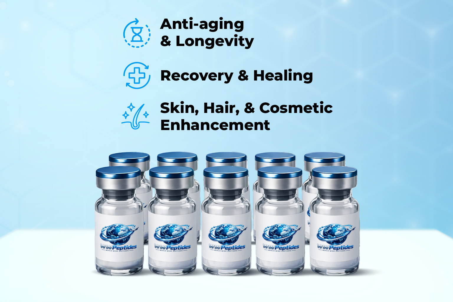 GHK-Cu Research Peptide | Copper Tripeptide | 50mg, 100mg