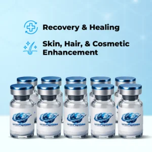GLOW Peptide Blend | BPC-157 + TB-500 + GHK-Cu Research Stack